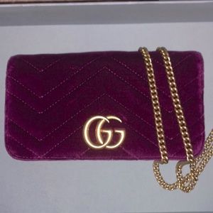 UNWORN Gucci velvet mini bag